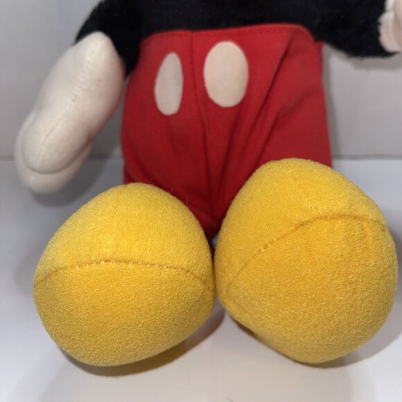Vintage Disney Mickey Mouse Red Pants Plush 15" Playskool 70130 Stuffed Toy - Picture 3 of 12